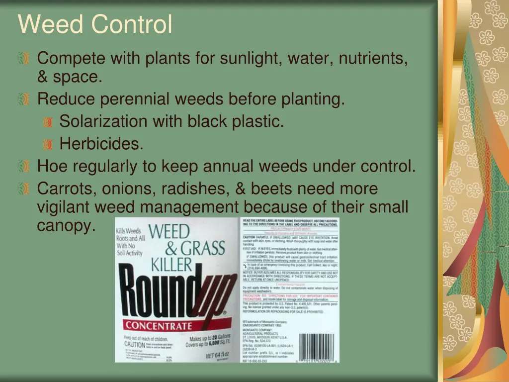 weed control