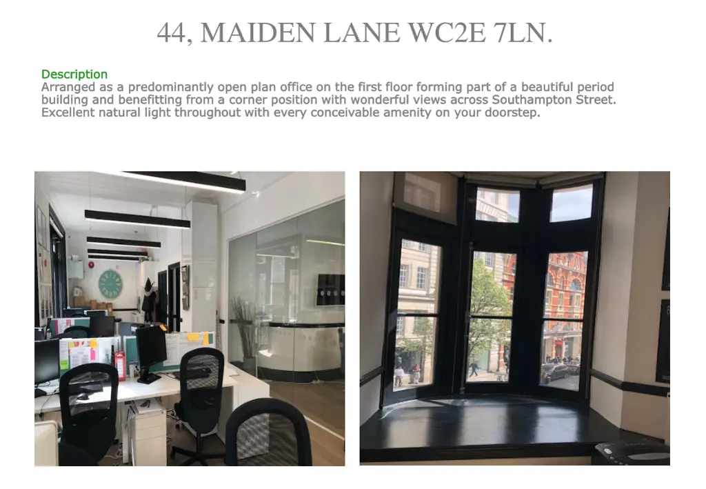 44 maiden lane wc2e 7ln