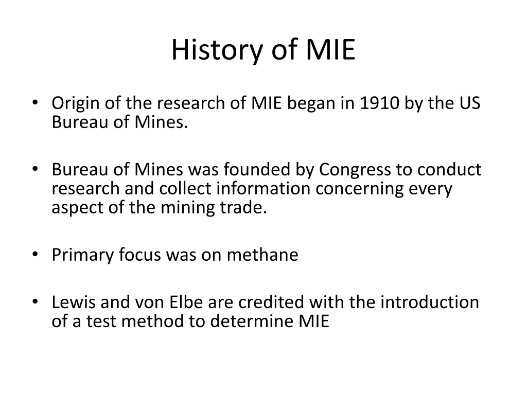 history of mie