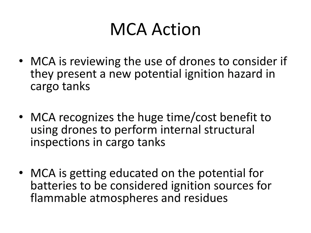 mca action