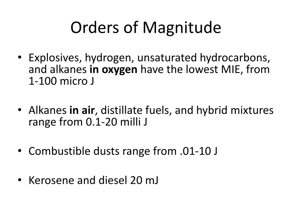 orders of magnitude