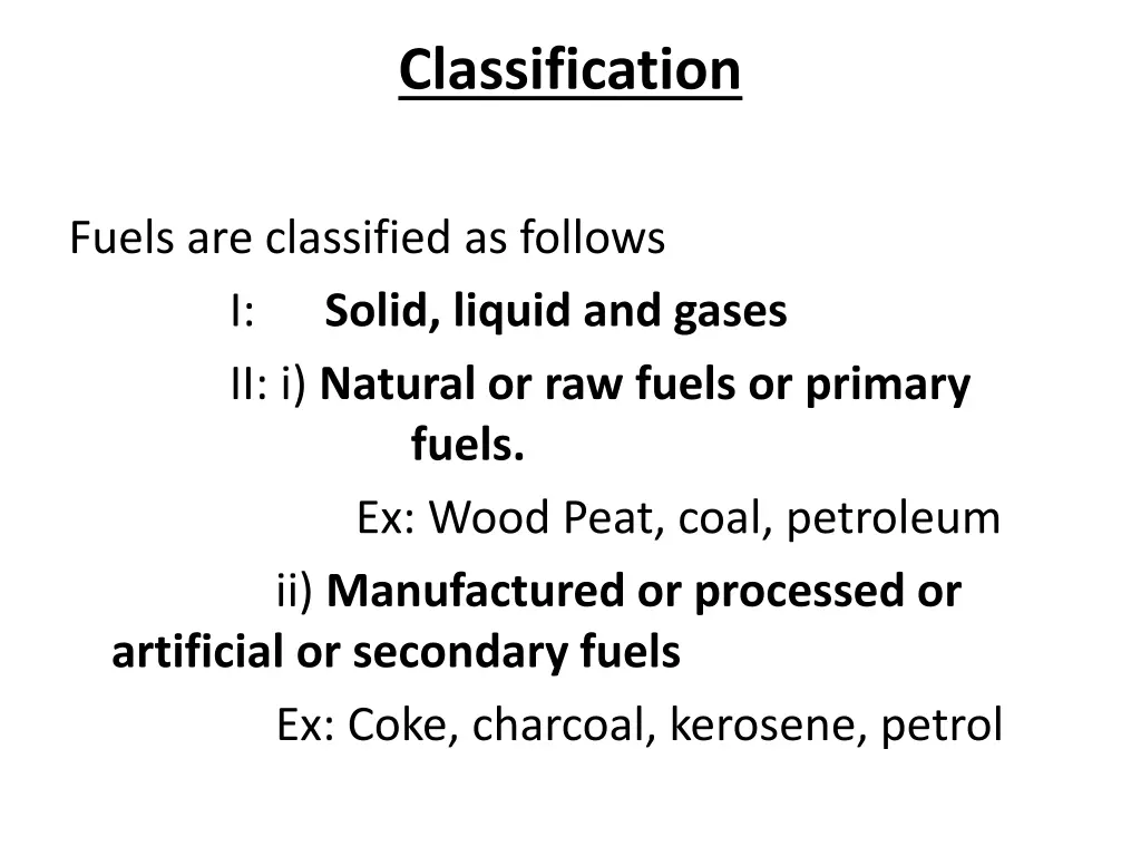 classification