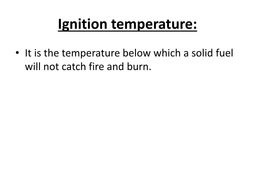 ignition temperature