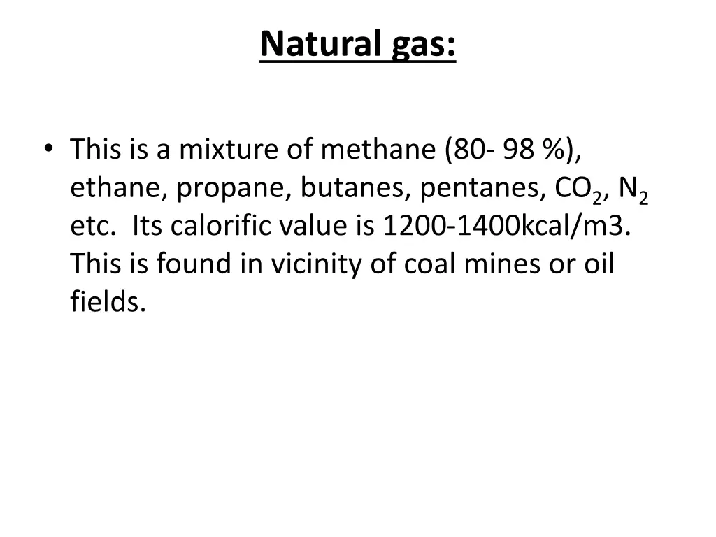 natural gas