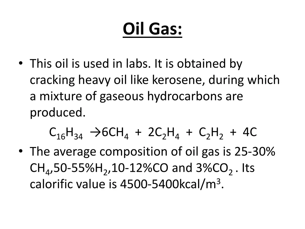 oil gas