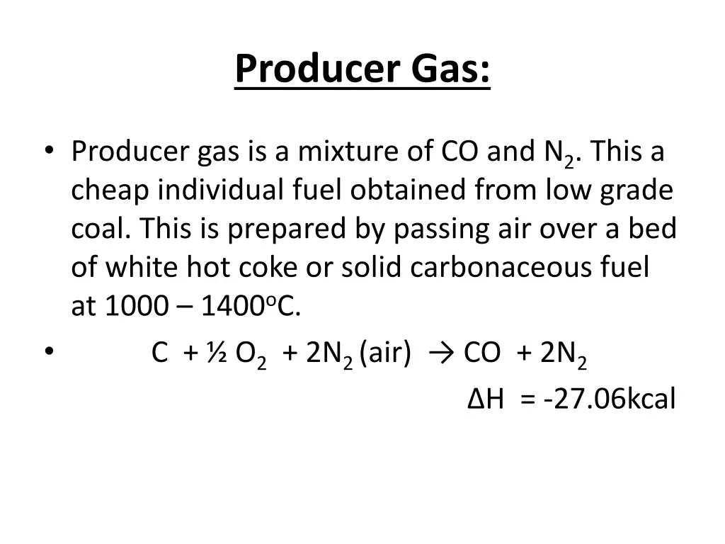 producer gas