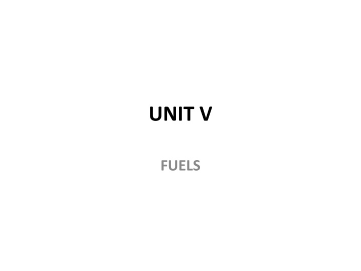 unit v