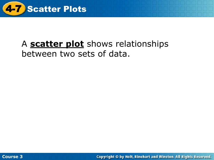 4 4 7 7 scatter plots