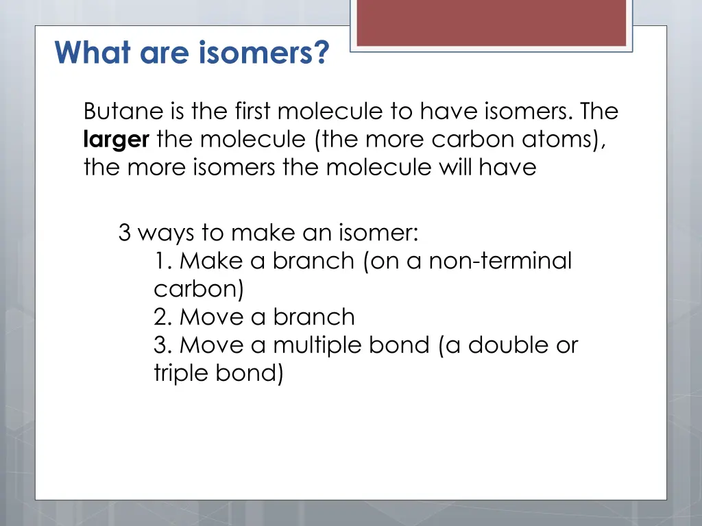 what are isomers