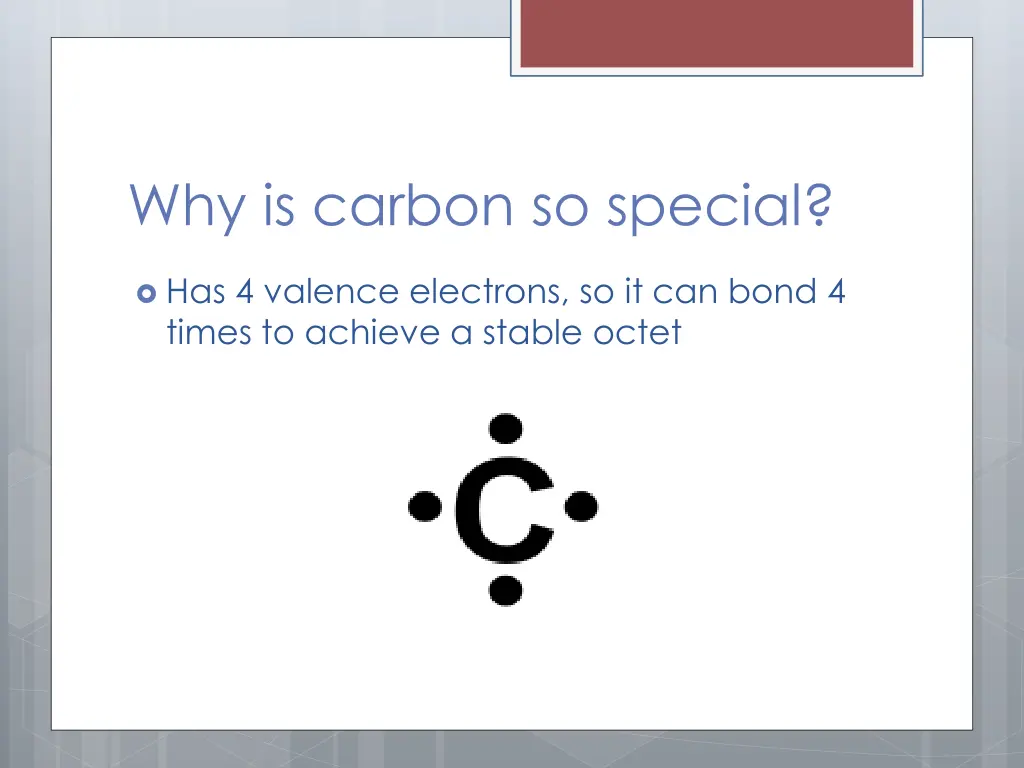 why is carbon so special