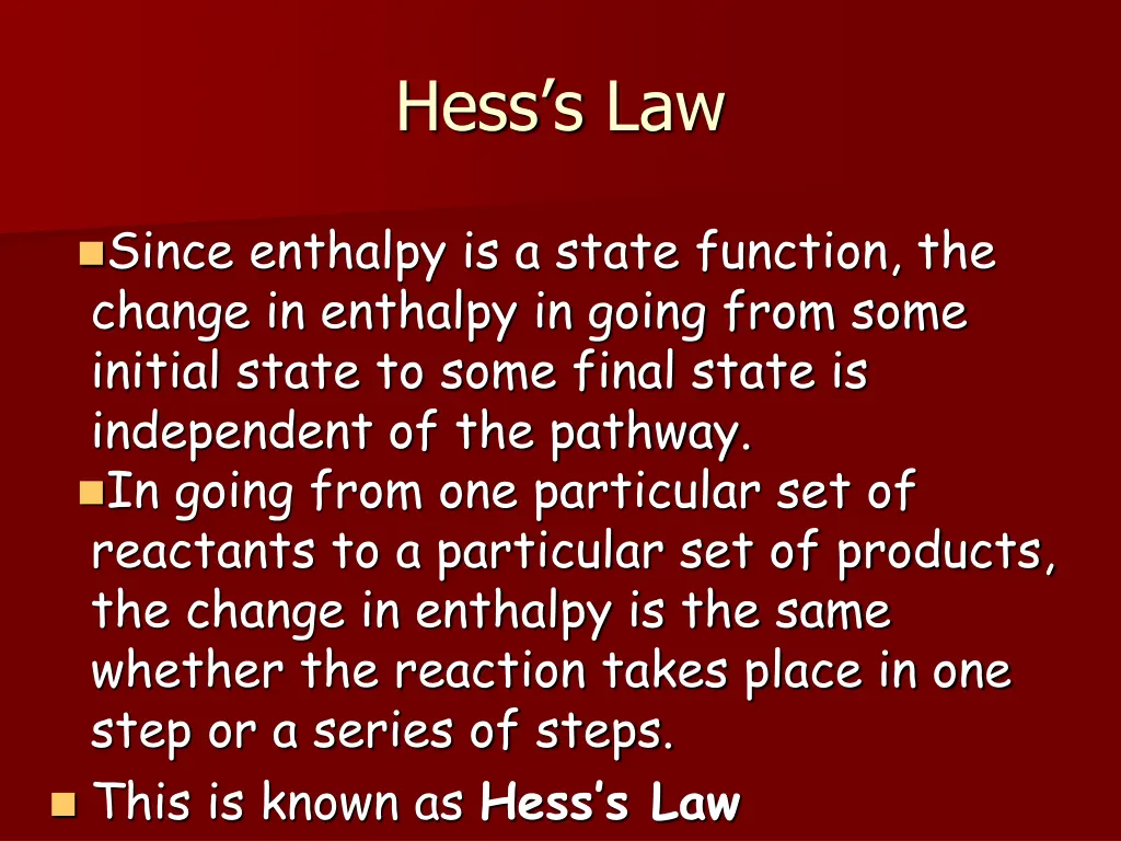 hess s law