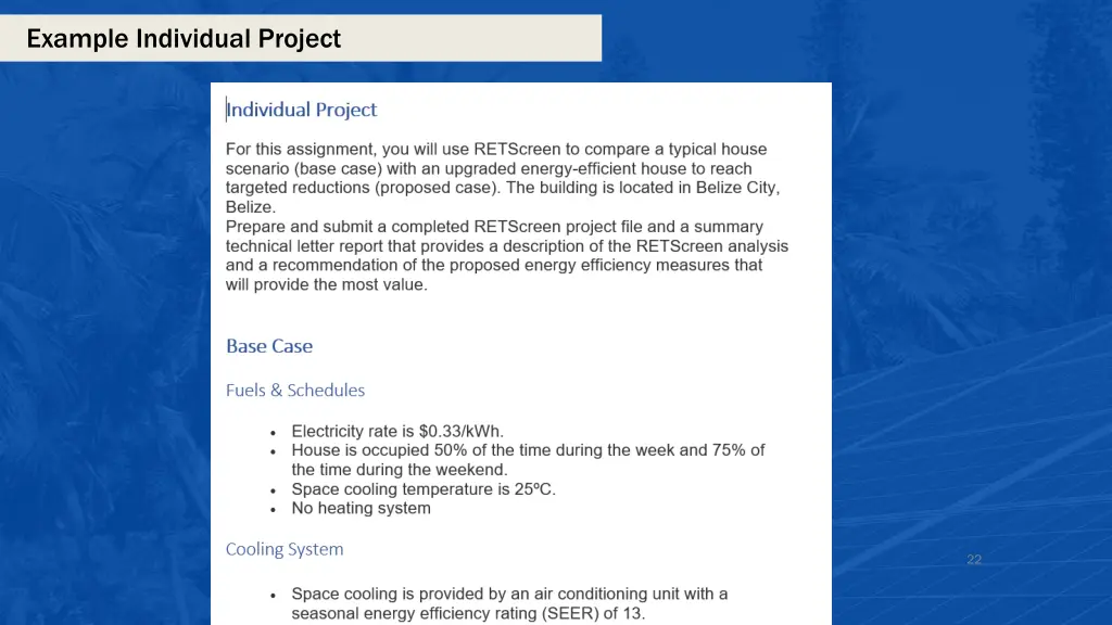 example individual project