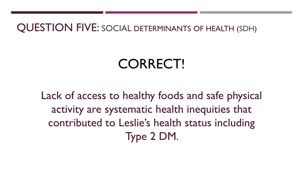 question five social determinants of health sdh 1