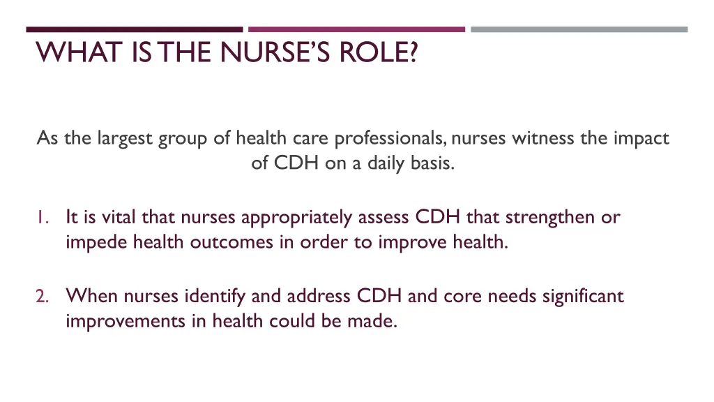 what is the nurse s role