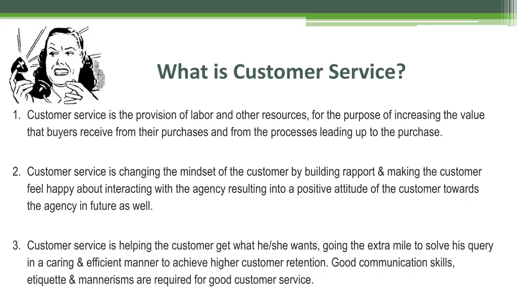 what is customer service