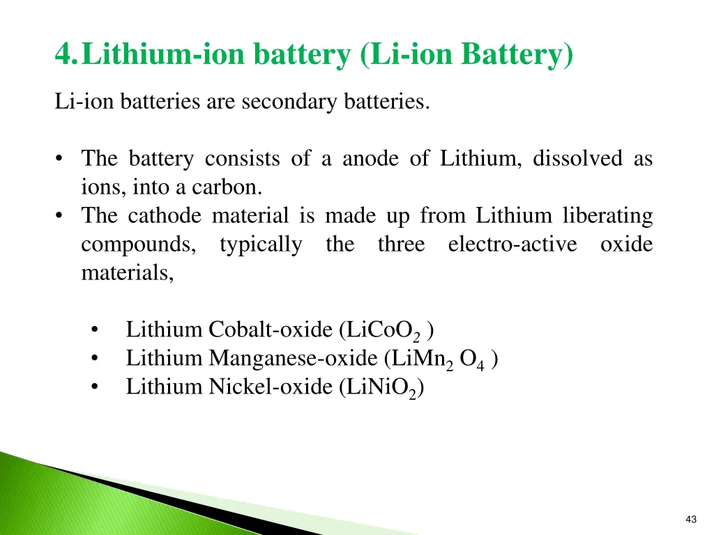 4 lithium ion battery li ion battery