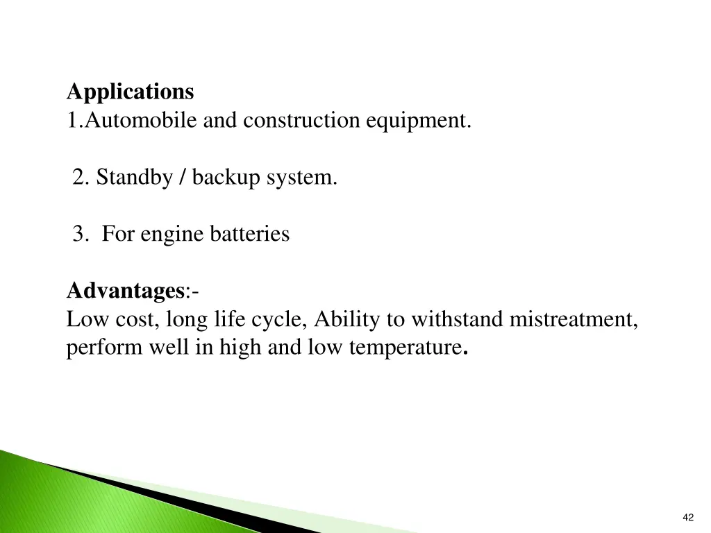 applications 1 automobile and construction