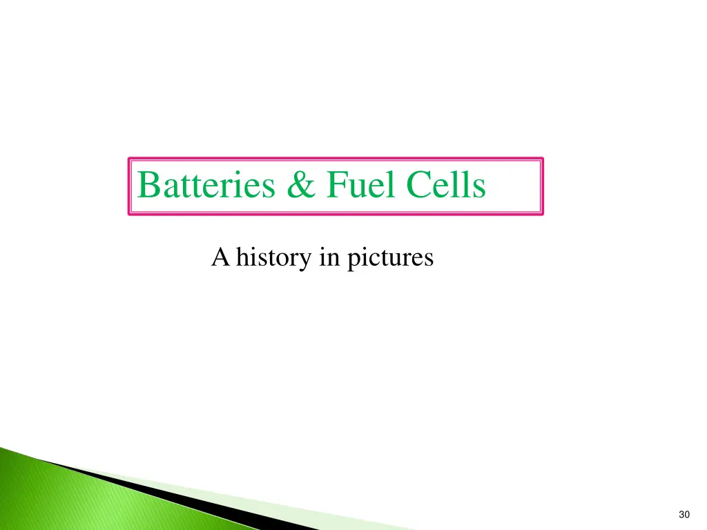 batteries fuel cells