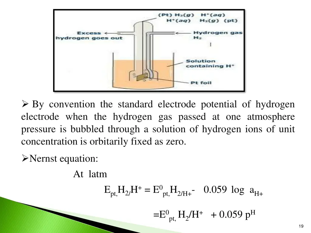 by convention the standard electrode potential