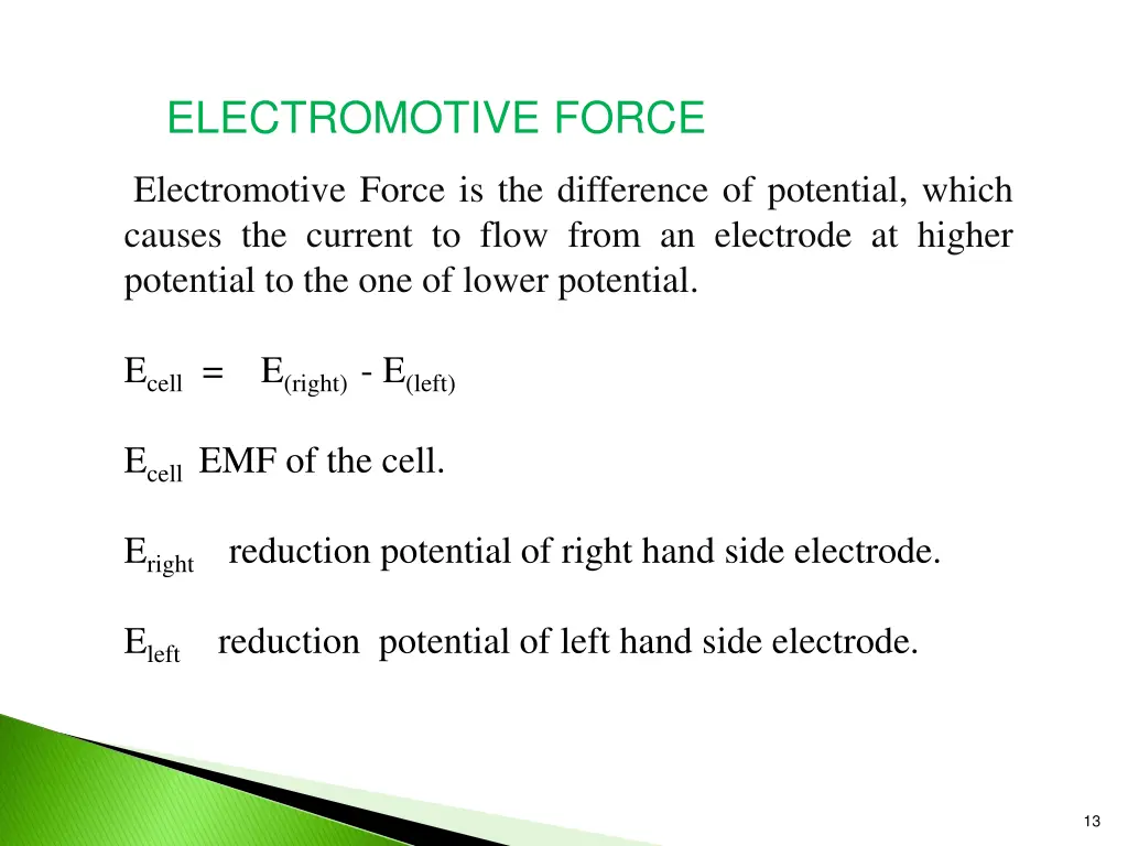 electromotive force