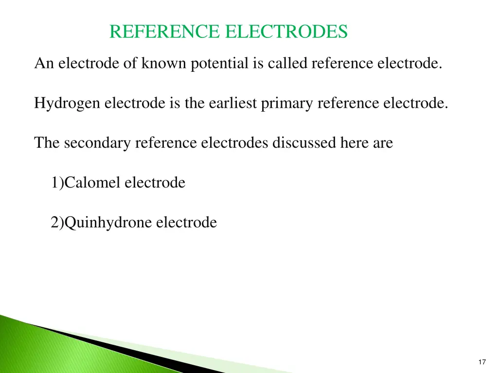 reference electrodes