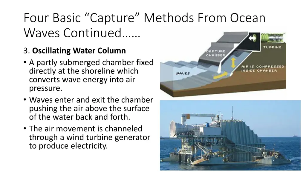 four basic capture methods from ocean waves 2