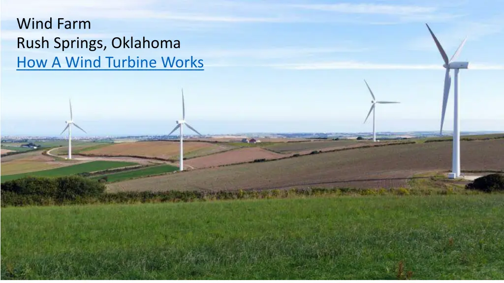 wind farm rush springs oklahoma how a wind