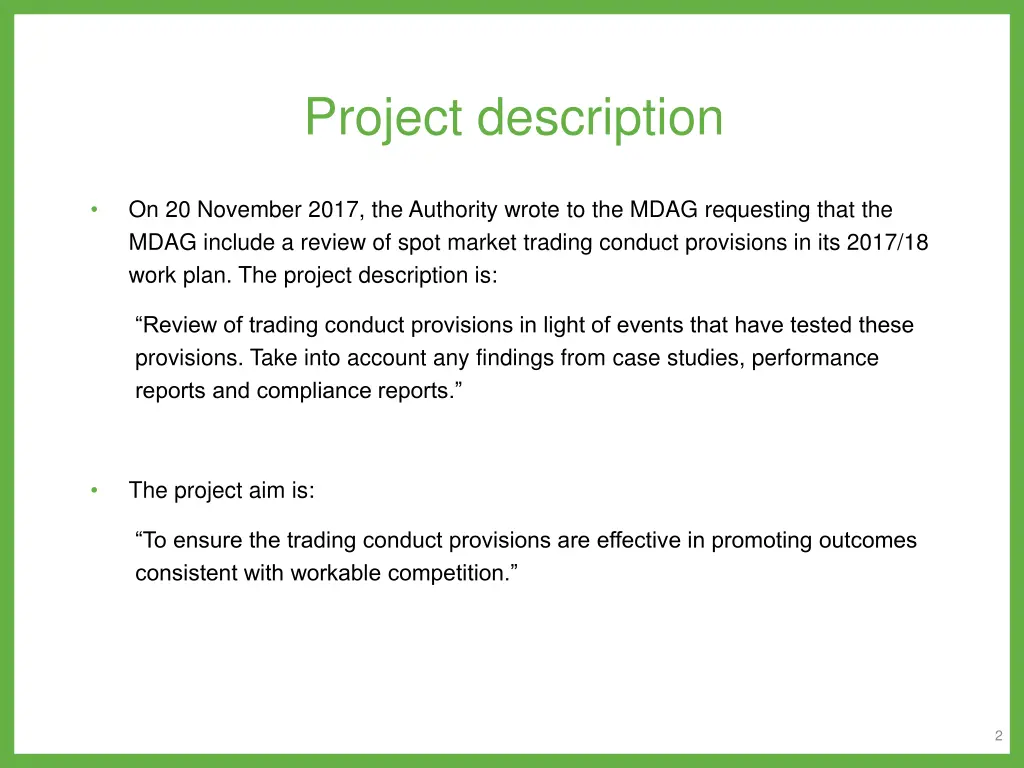 project description