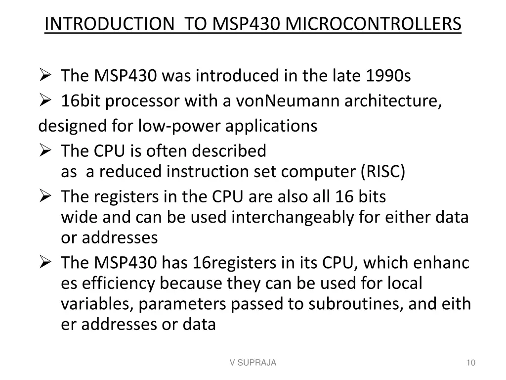 introduction to msp430 microcontrollers