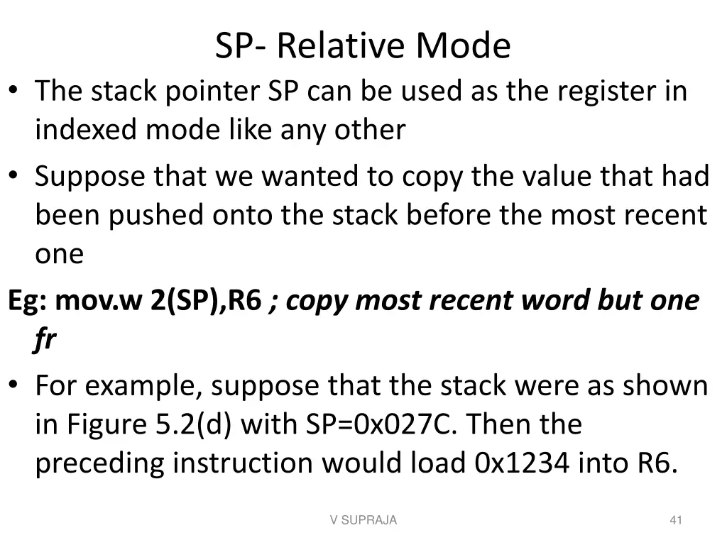 sp relative mode