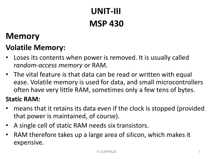 unit iii msp 430