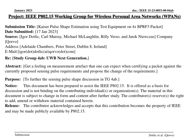 january 2023 project ieee p802 15 working group