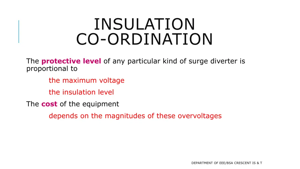 insulation co ordination