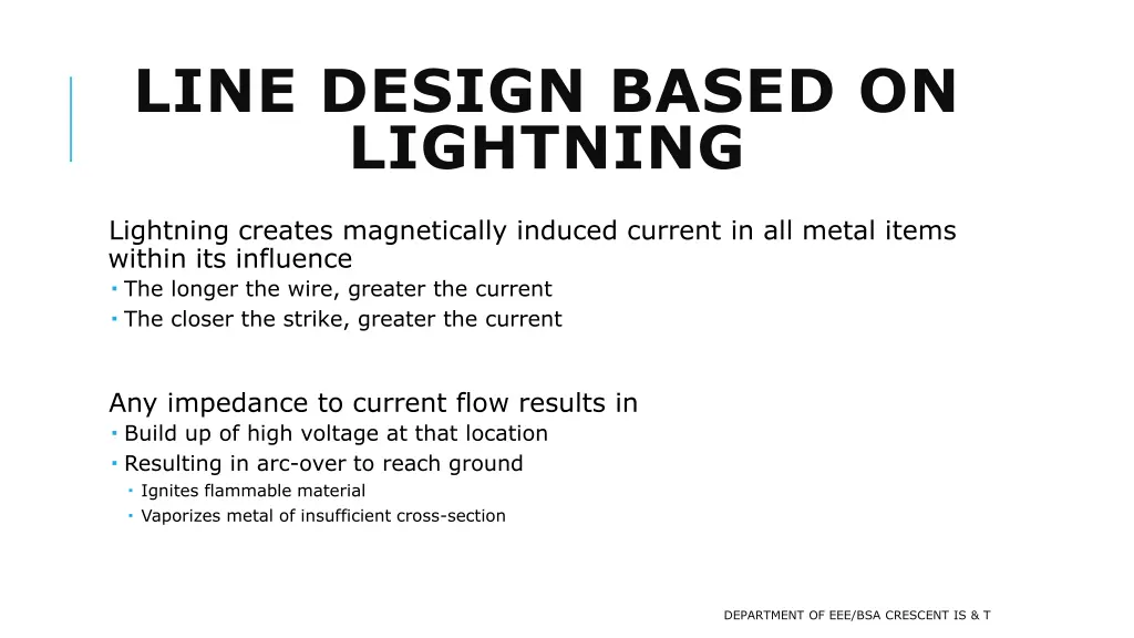 line design based on lightning