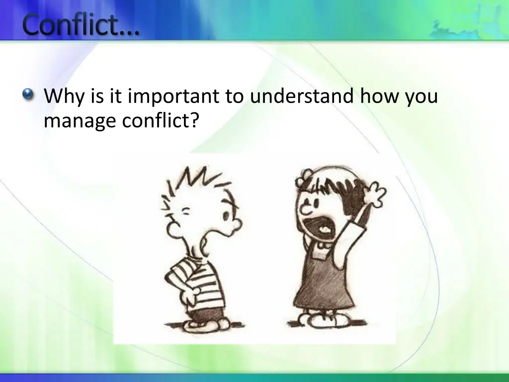 conflict