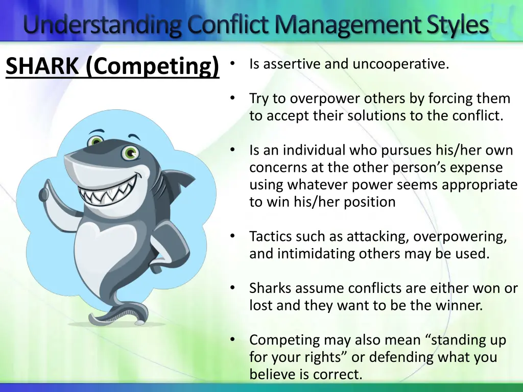 understanding conflict management styles 1