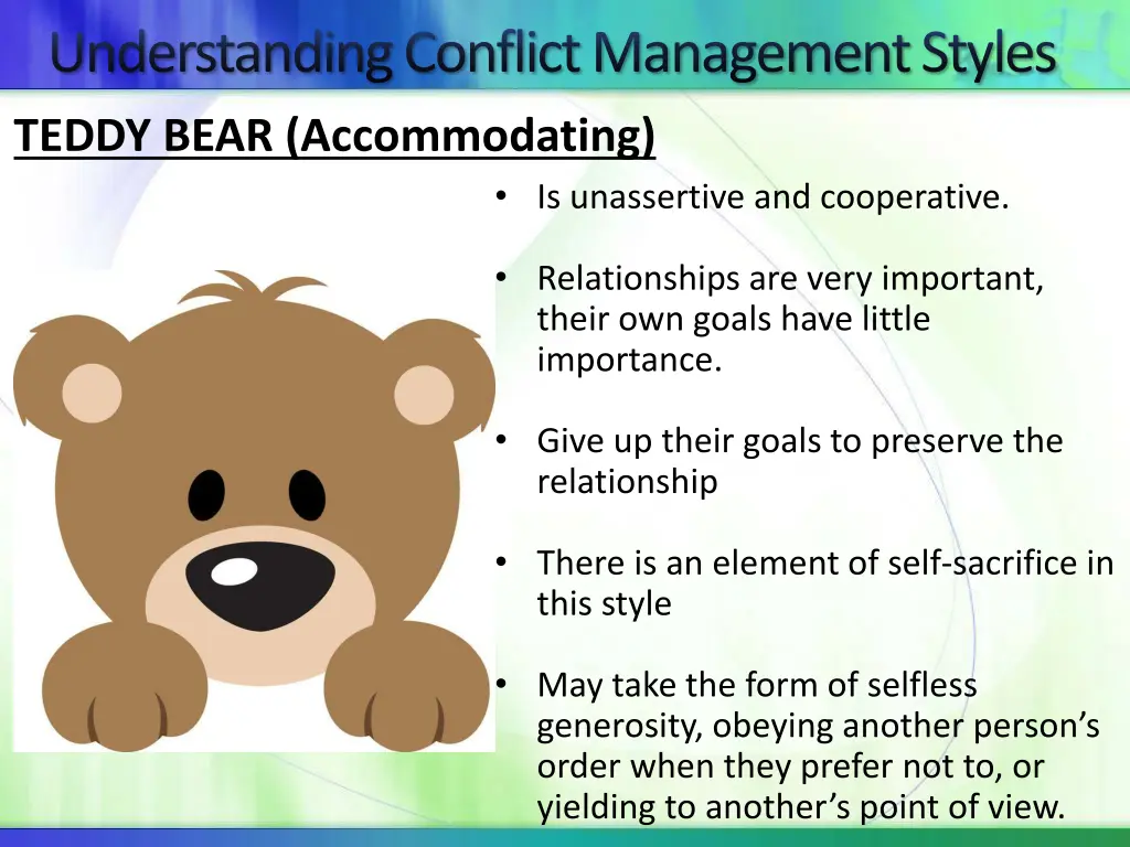 understanding conflict management styles 2