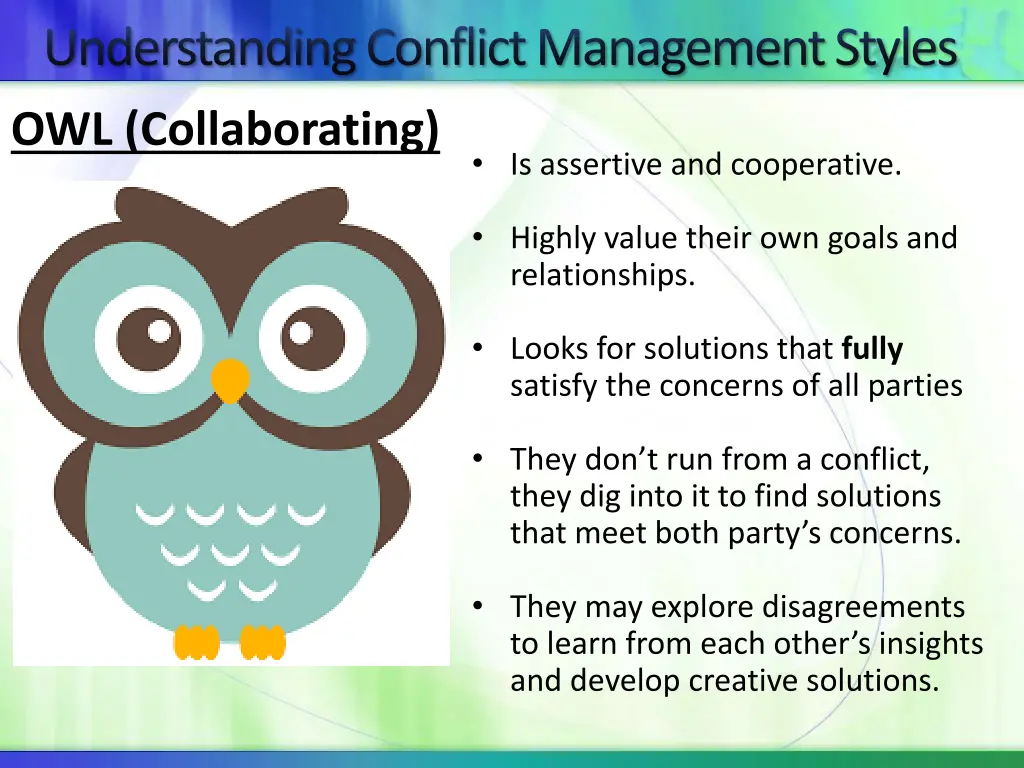 understanding conflict management styles 4