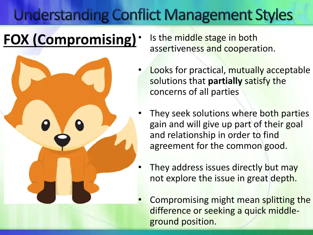 understanding conflict management styles 5