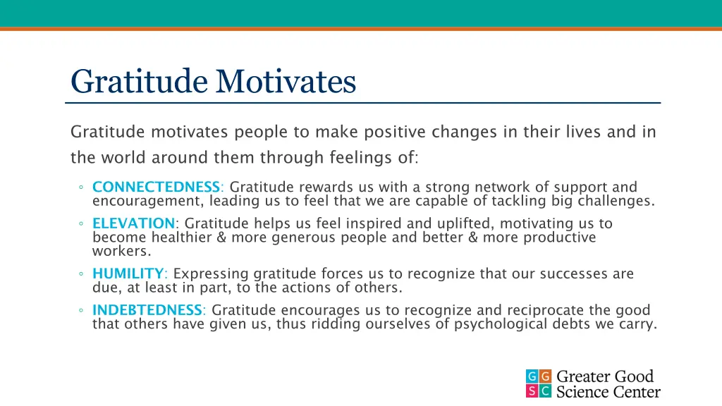 gratitude motivates