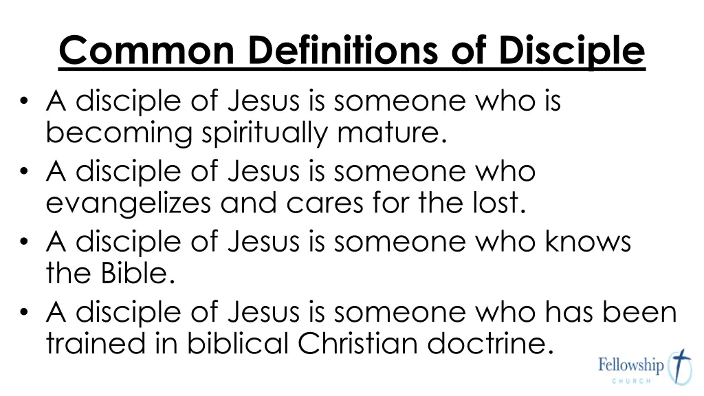 common definitions of disciple a disciple