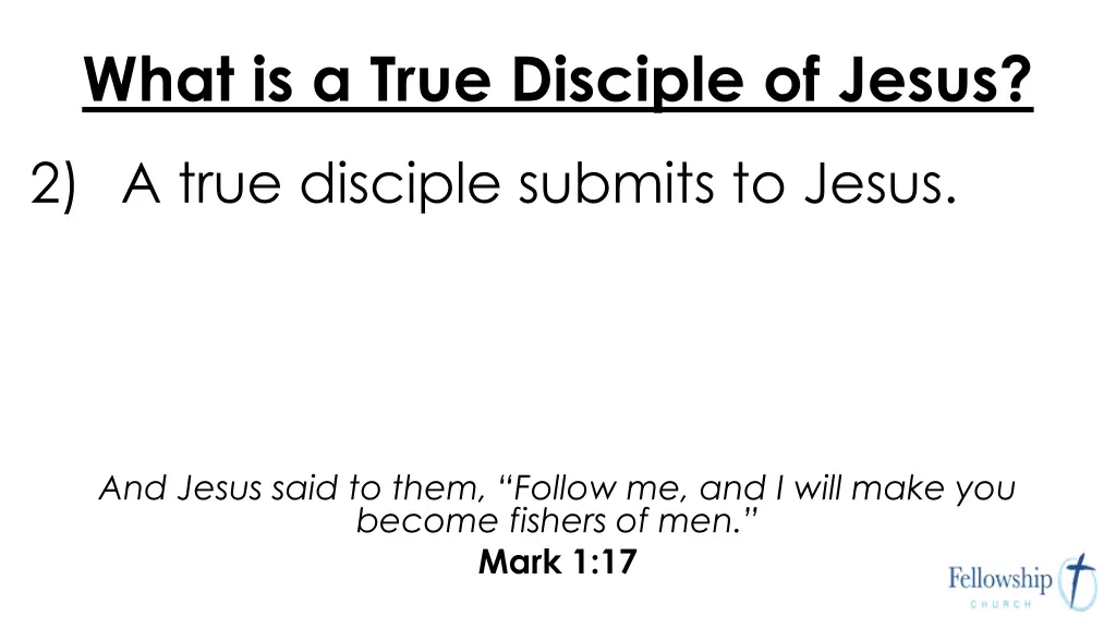 what is a true disciple of jesus 1