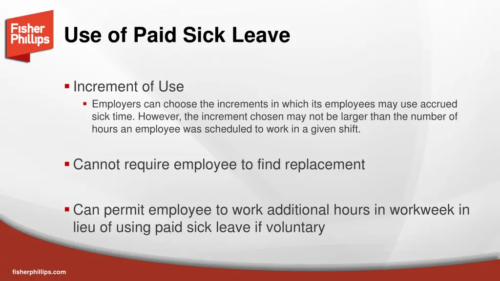 use of paid sick leave 1