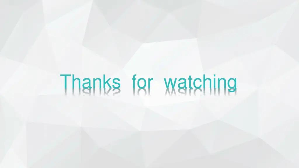 thanks for watching