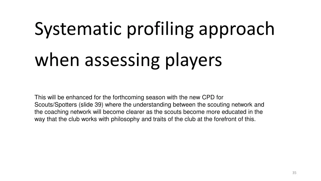 systematic profiling approach