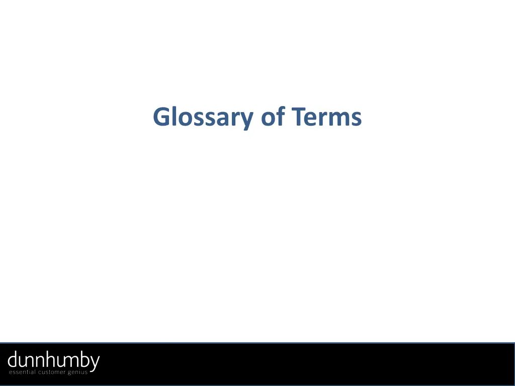 glossary of terms