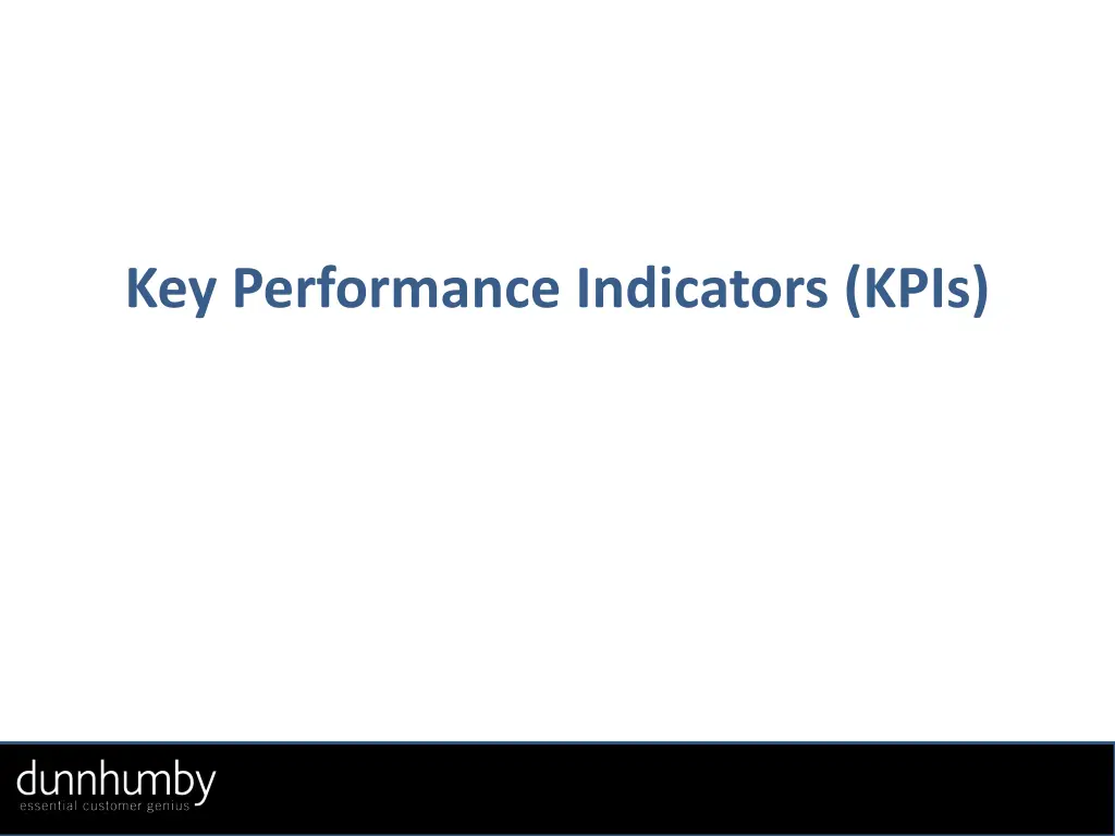 key performance indicators kpis