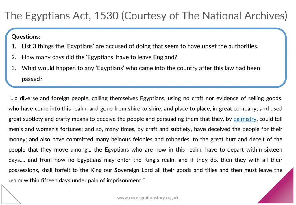 the egyptians act 1530 courtesy of the national 1