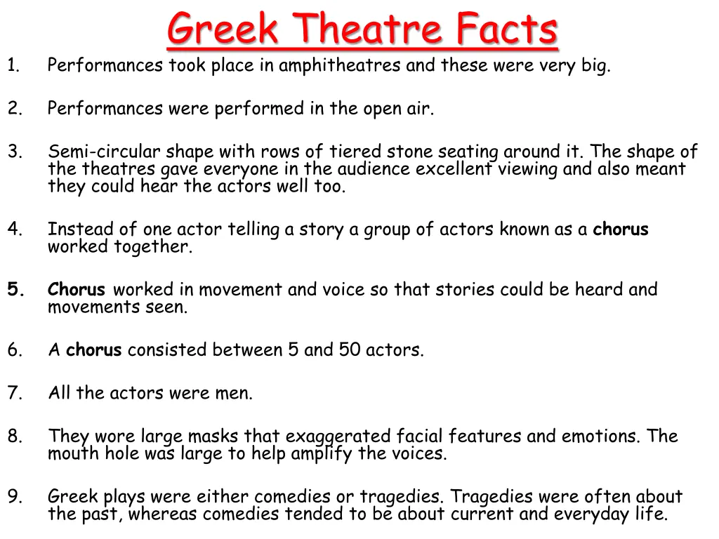 greek theatre facts performances took place