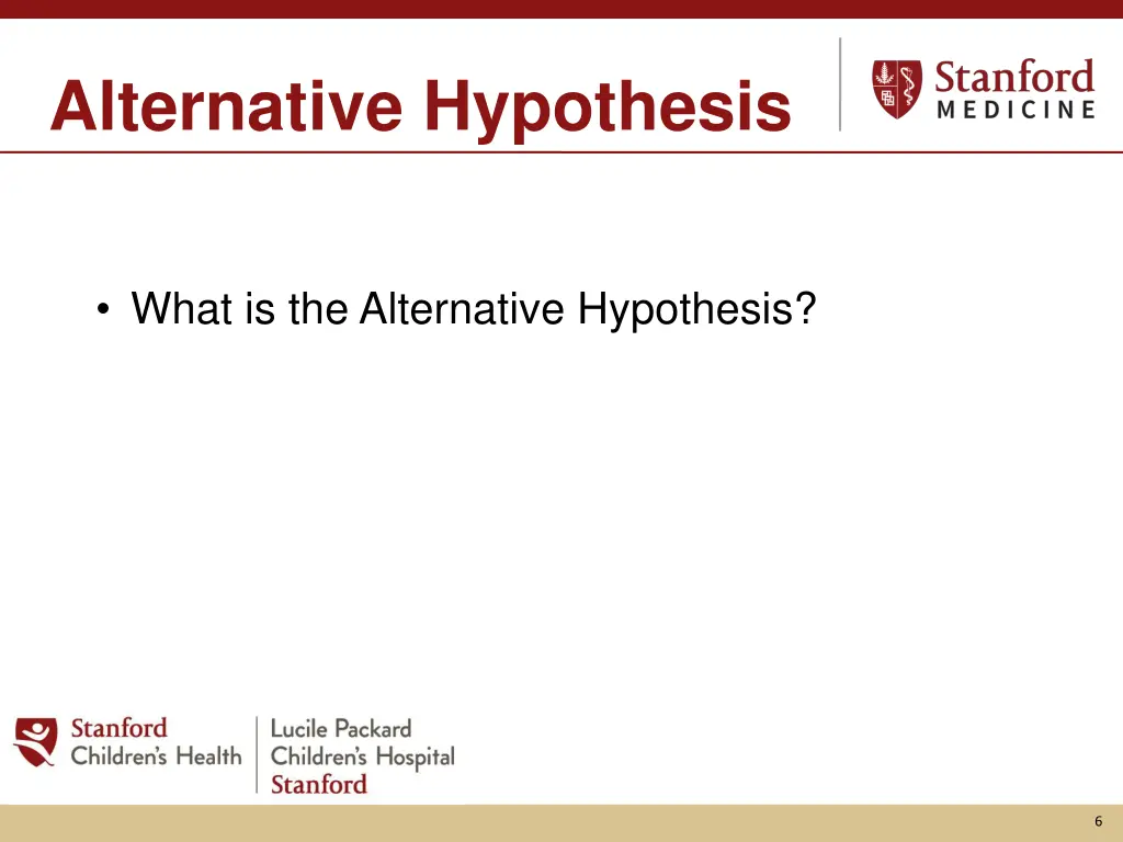 alternative hypothesis